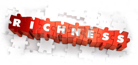 52339819-richness--white-word-on-red-puzzles-on-white-background-3d-render